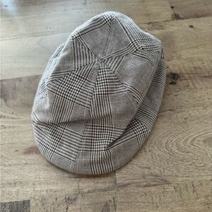 Crown cap houndstooth Plaid Newsboy Cap cotton